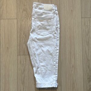 Seven7 Women's White Ankle Jeans